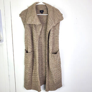 American Eagle Outfitters Taupe Knit Cardigan